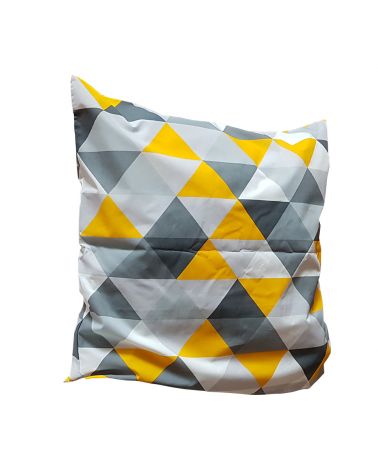 Taie d'oreiller décorative Moutarde sac avec rabat 65 x 65 cm