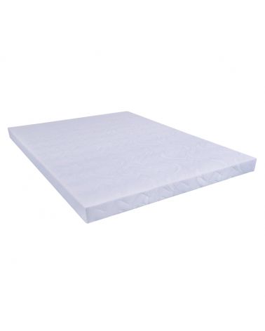 Sommier tapissier tissu écru 140 x 200 cm épaisseur 13 cm 13 lattes de 100x10 mm