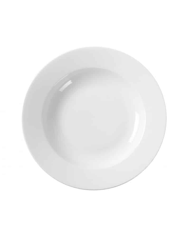 Assiette creuse 21,5 cm porcelaine WHITE, 6 pièces