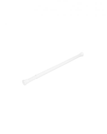 Tringle de douche 75-120 cm droite extensible slim blanc