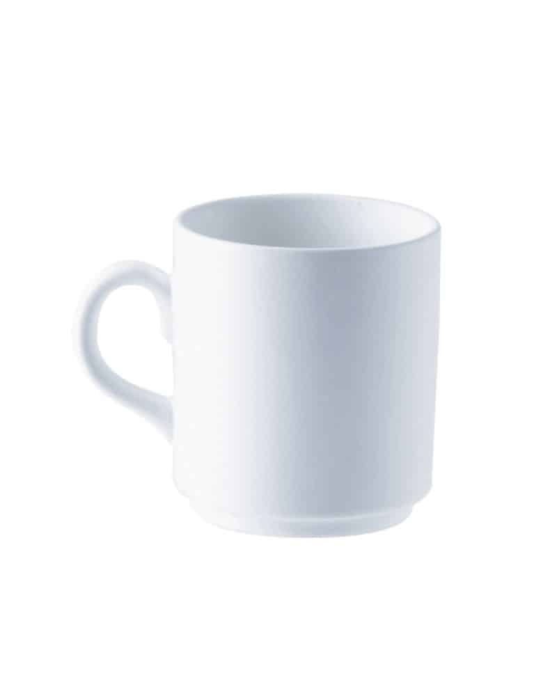 Mug empilable 25 cl Blanc, 6 pièces